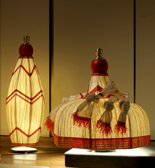 kathakali paper Lamps designed by Sahil & Sarthak fot Somany Mango Tree